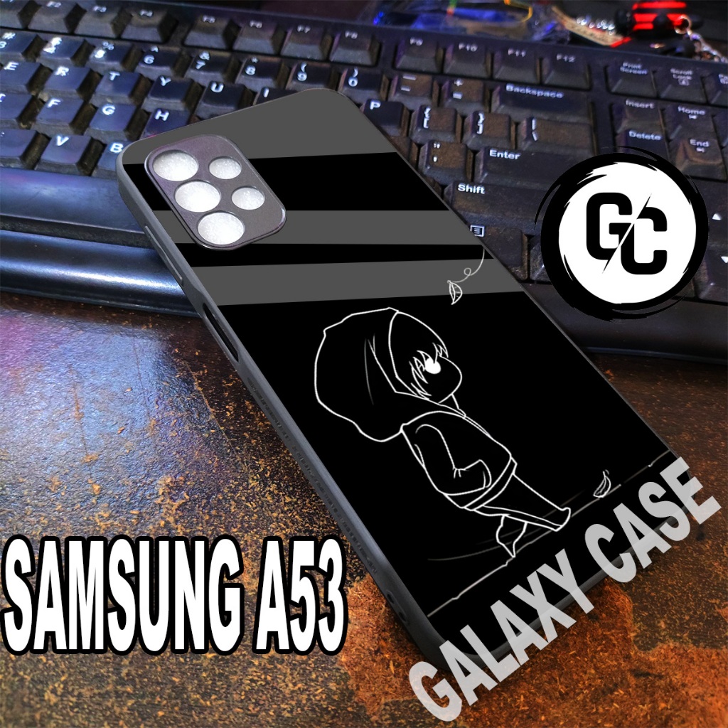 case hp SAMSUNG A53/GC32/Motif ANIME/softcase glossy SAMSUNG A53 A33 A32/casing glitter