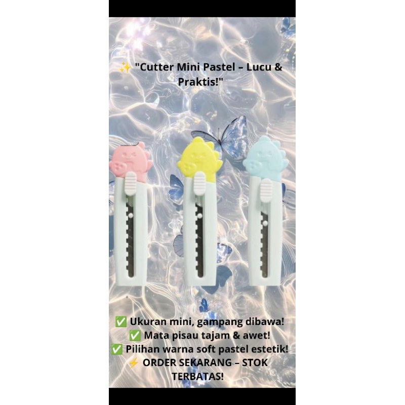 

cutter mini karakter - pisau kater cute & aesthetic