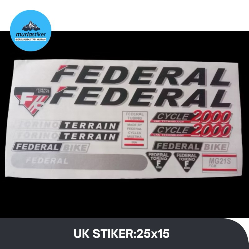 Stiker Sepeda Federal Torino