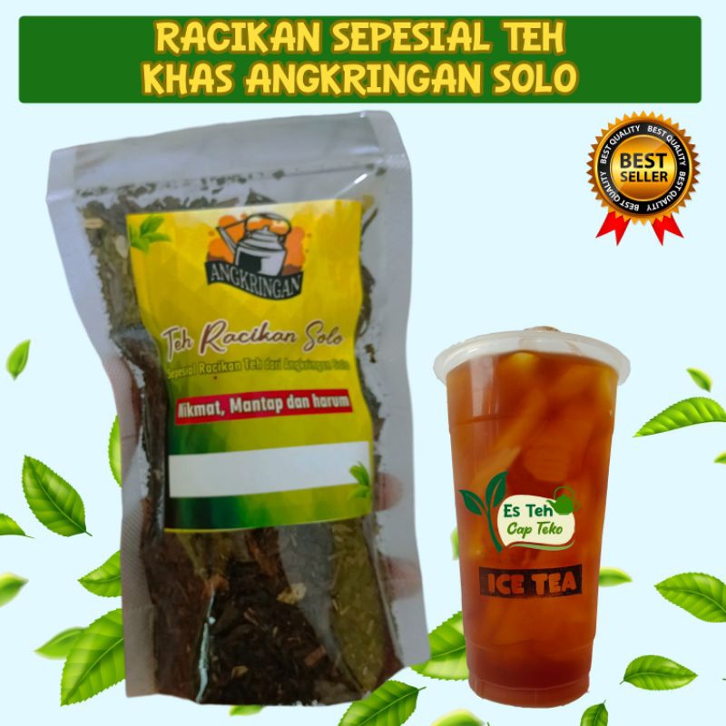 

Teh Racikan Solo khas angkringan solo wangi sepet kentel 80gr pouch