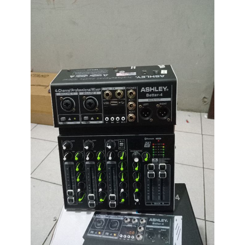 Mixer Audio ASHLEY Better 4 Original 4 CHANNEL MIXER BLUETOOTH