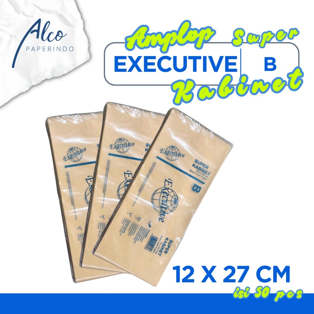 

Amplop Coklat Super Kabinet Executive B 12 x 27 isi 100