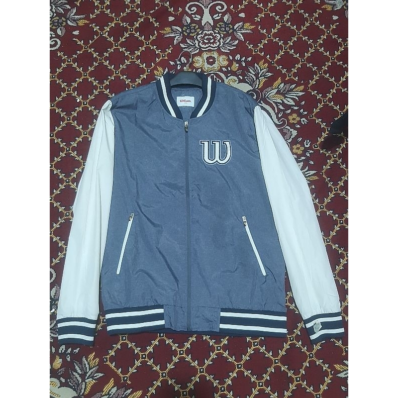 (thrift) Varsity Wilson bahan parasut