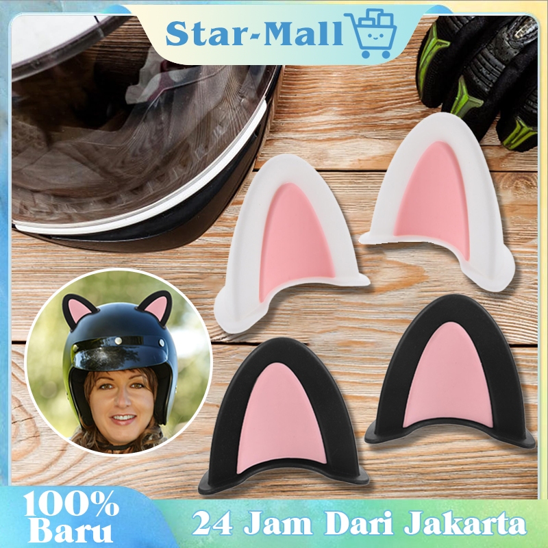 Hiasan Helm Telinga Kucing Aksesoris Telinga Kucing Helm