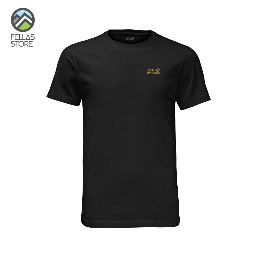 Baju Kaos Jack Wolfskin - Essential T-shirt Black