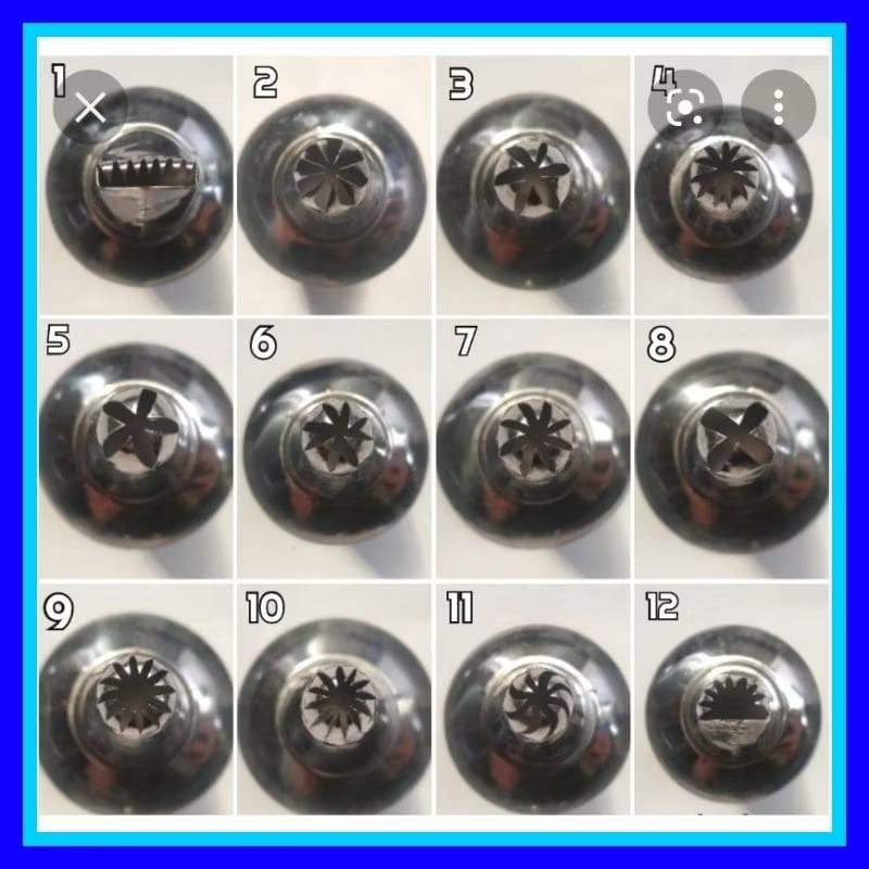 SPUIT TOPI KUE KERING KUE SEMPRIT MOTIF LENGKAP