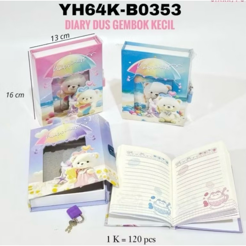 

DAIRY BOOK CUTE BEAR PASTEL