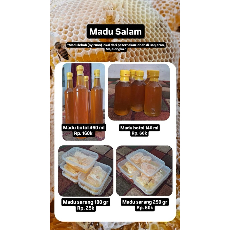 

Madu Murni 100% Asli Madu Lebah