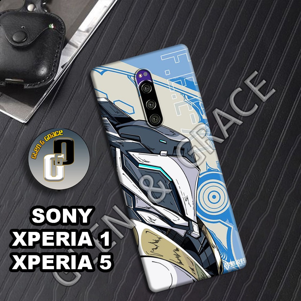 G51 - Case SONY XPERIA 1 - Bahan karet lentur - Motif ROBOT - Softcase SONY XPERIA 5 - Silikon lentu