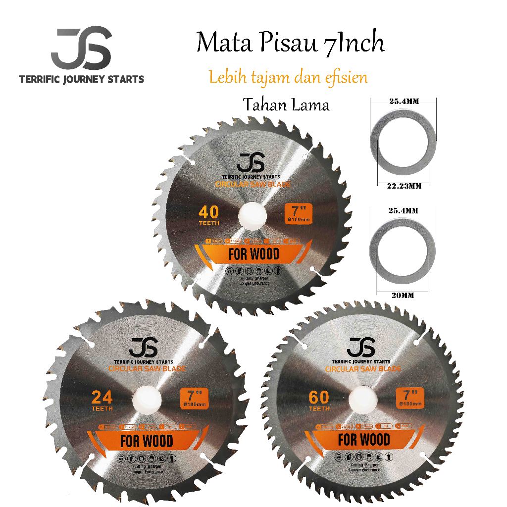 mata circular saw mata gergaji kayu mata gergaji circular saw pisau sirkel kayu 7 inch