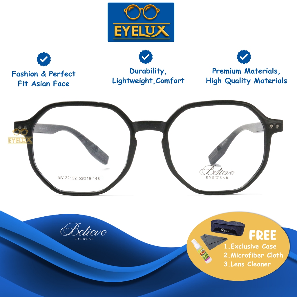 Believe Eyewear /  BV-22122 / 52-19-148 /  Frame Kacamata Believe Eyewear ORIGINAL