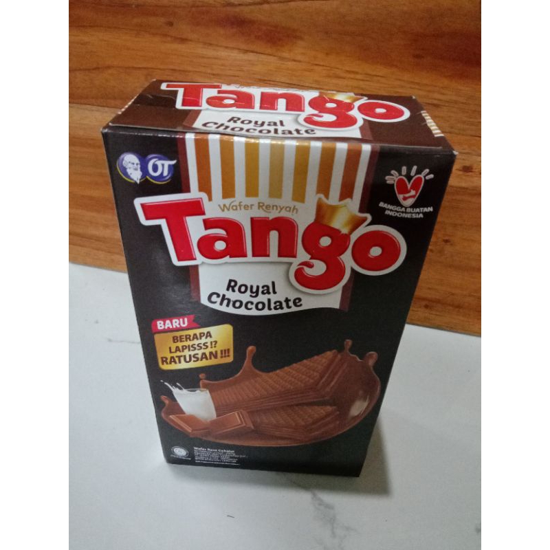 

Tango Wafer Chocolate Wafer Renyah 1 Box Wafer Rasa Coklat / Kemasan isi 20 pcs