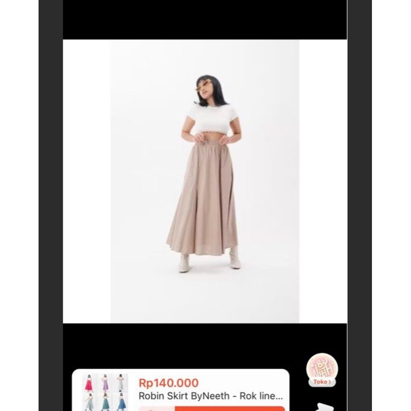 rok linen byneeth robin skirt