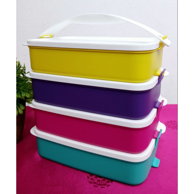 promo terbaru clik to go rantang susun tupperware 4 pcs original