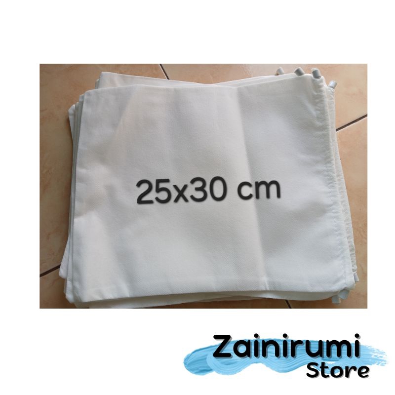 Tas serut putih polos