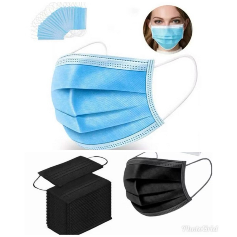 Masker medis / masker earloop / masker medis hitam