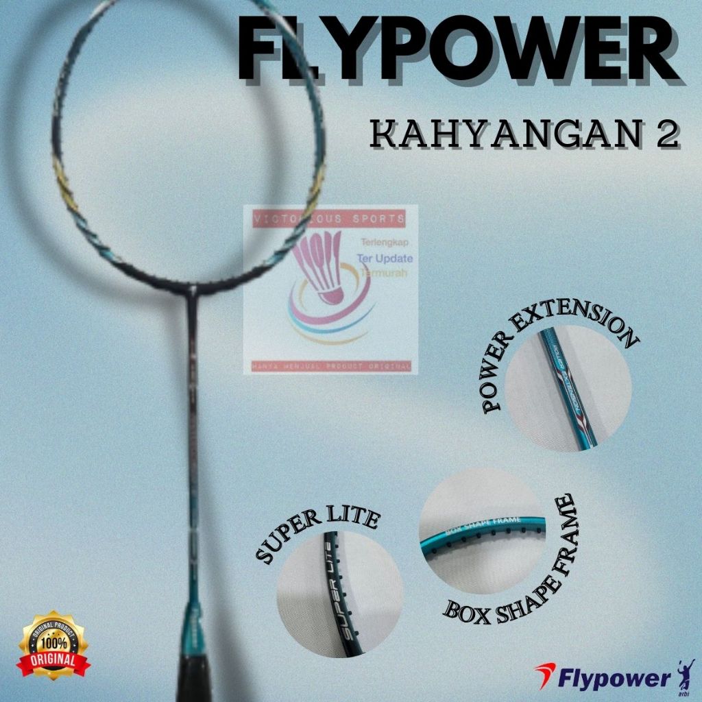 RAKET FLYPOWER BADMINTON FLYPOWER KAHYANGAN 2 ORIGINAL