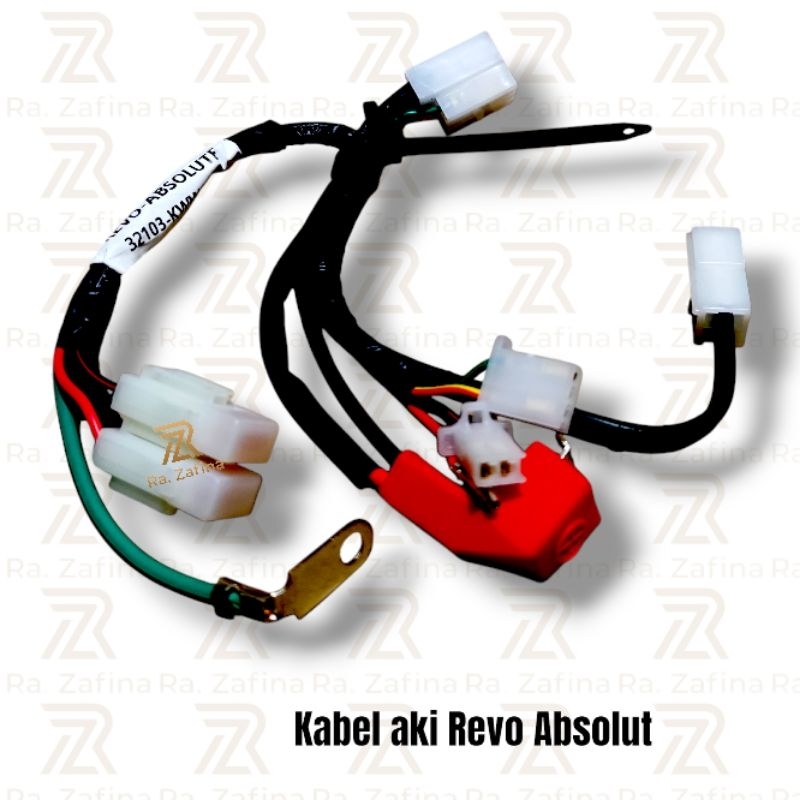Kabel Aki Accu Komplit Revo Abs KWW Soket Kabel Aki Accu Honda Revo Absolute Lengkap Set Rumah Sikri