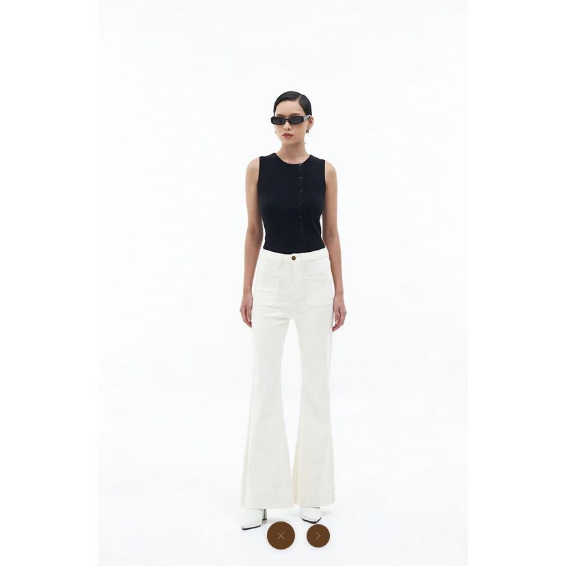 DUMA- GILIA JEANS DENIM WHITE