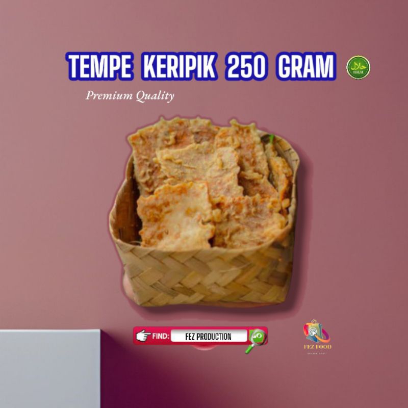 

KERIPIK TEMPE PREMIUM QUALITY RENYAH