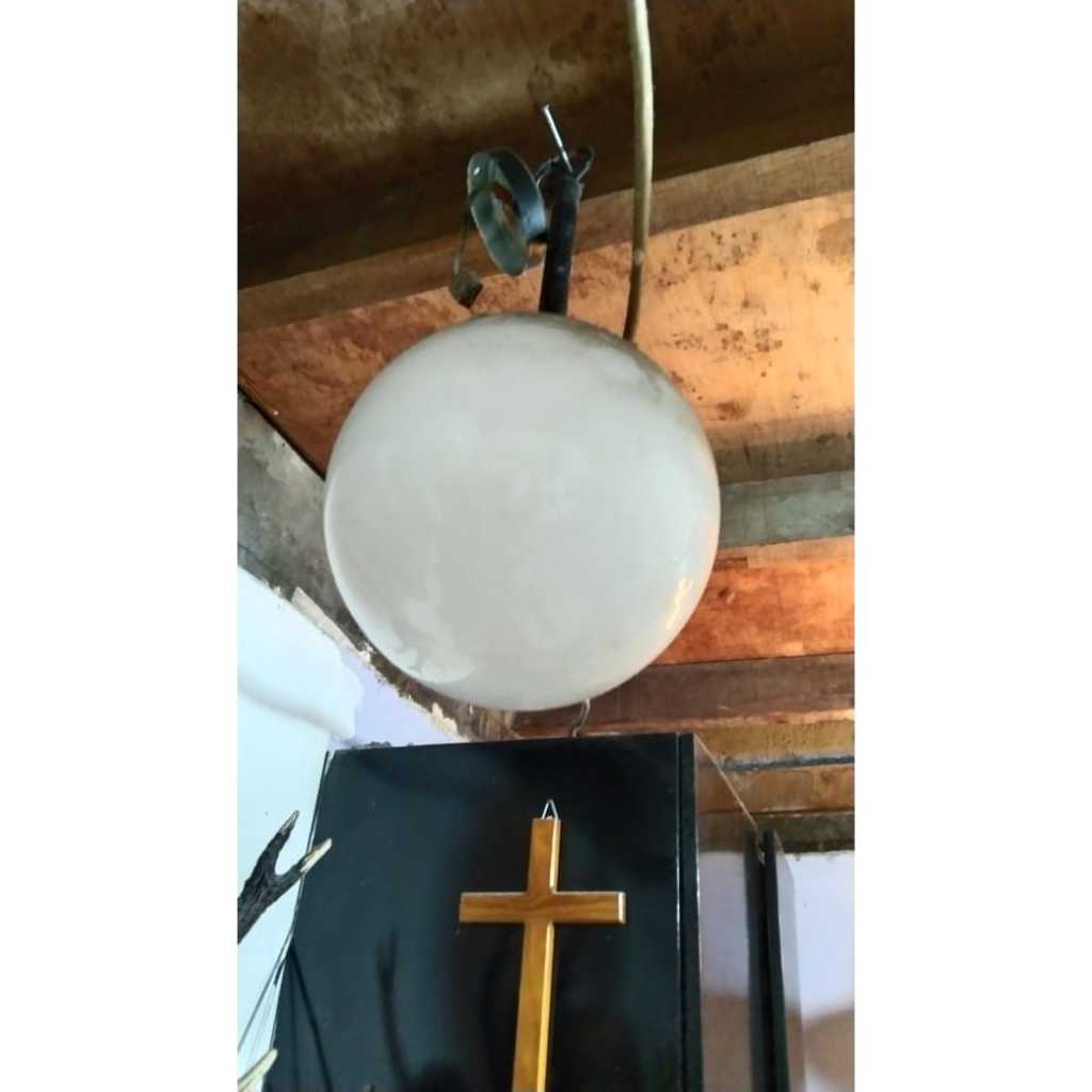 Lampu Taman Gantung Bulat Kuno Jadul Antik