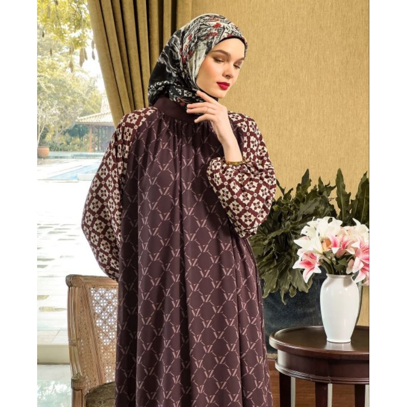 VZ RAYA COLLECTION MONOGRAM LINEAGE DRESS BY VIVI ZUBEDI