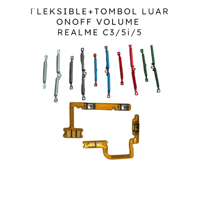 Flexible + Tombol Ori Realme 5 / 5i / C3