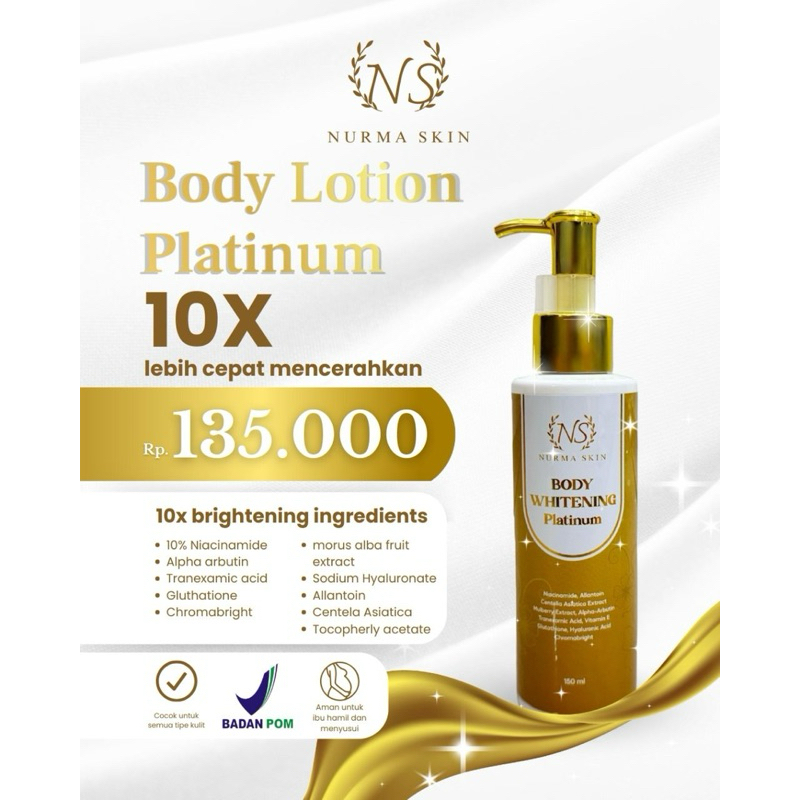 BODY LOTION PREMIUM | HB PLATINUM | PAKET BUNDLING HB + MOISTURIZER