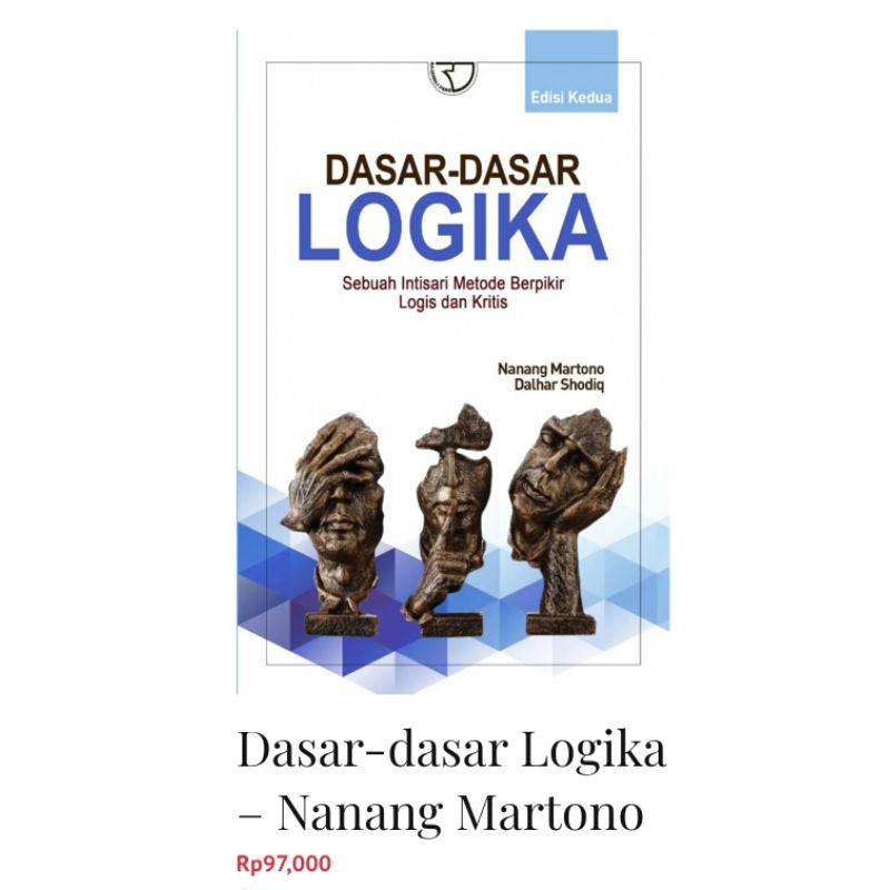 Buku DASAR-DASAR LOGIKA karangan Nanang Martono