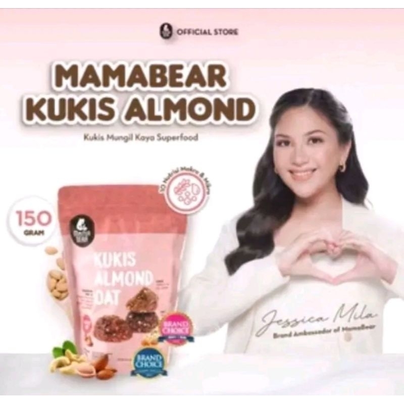 Mamabear Kukis almond oat 150g // mamabear Asi booster // Snack asi boster