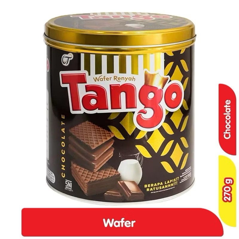 

tanggo kaleng wafer vanila/ coklat 240gr