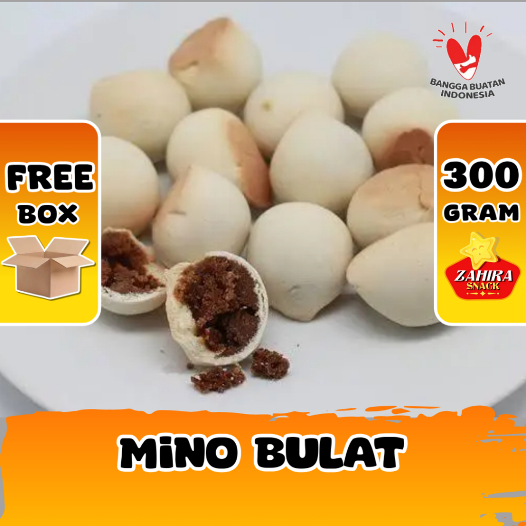 

Kue Mino Nopia Bulat Rasa Gula Jawa Oleh-oleh Khas Banyumas 300gram