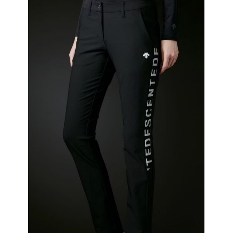 WOMEN DESCENTE MIXED STRECTH LOGO PRINT UV GOLF PANTS