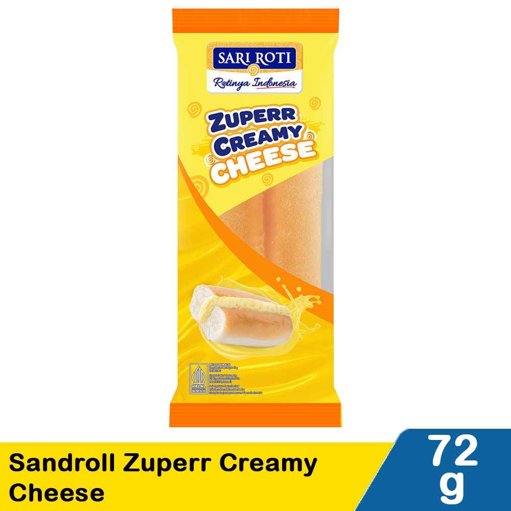 

Sari Roti Sandroll Zuperr Krim Cheese 72g – Lembut, Creamy, & Penuh Keju!