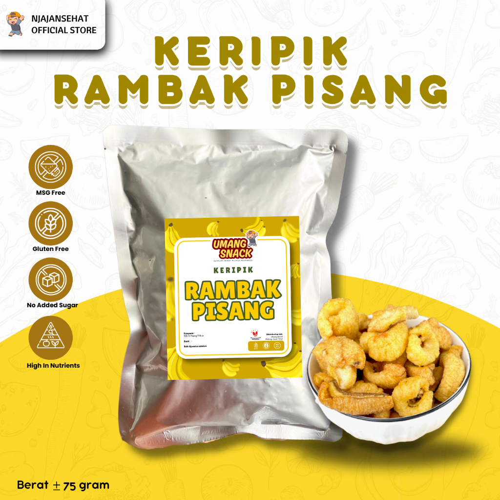 

NJAJANSEHAT - KERIPIK RAMBAK PISANG (KEMASAN ALUMUNIUM FOIL)