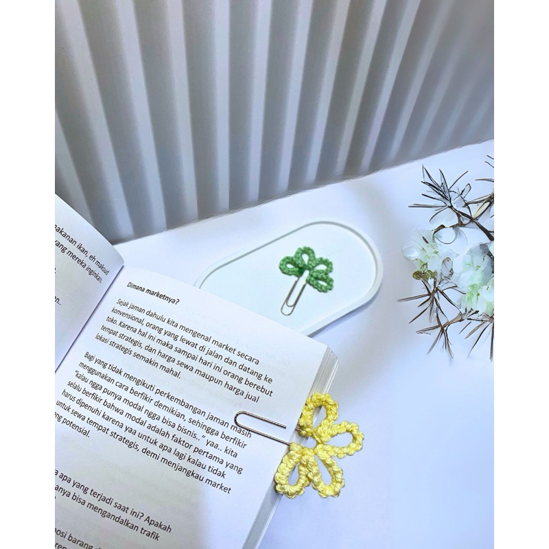 

FleurClip Booark 2PCS / Penanda Buku / Book Clip / Clip / Souvenir / Pembatas Buku