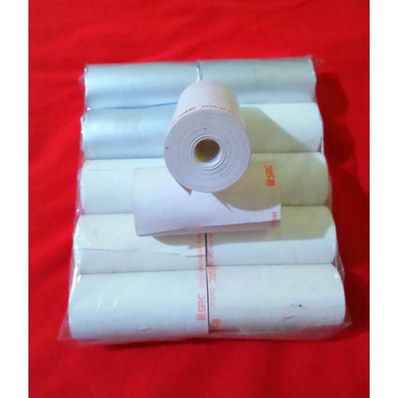 

kertas struk kasir thermal EDC logo SRC 57×30mm paket 10roll