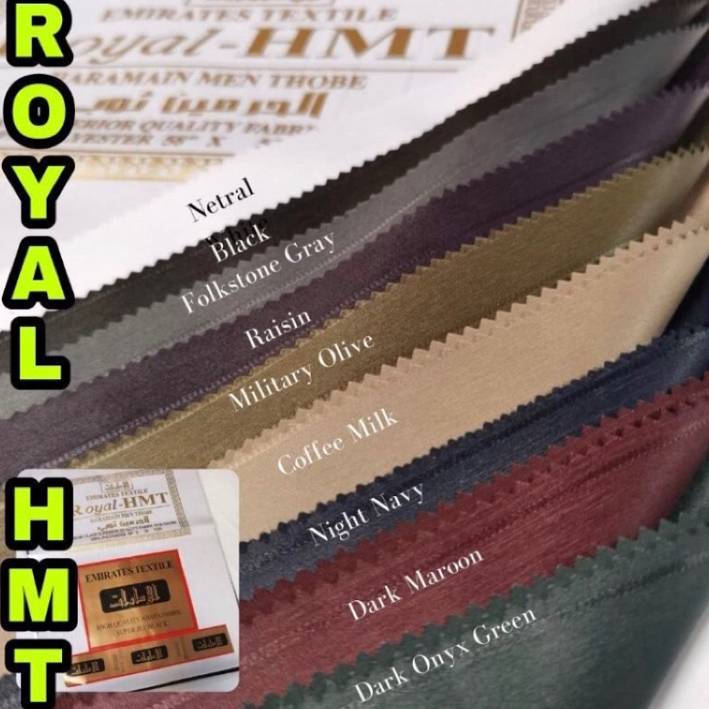 KODE W22K Kain Jubah ikhwan Royal Hmt  Haramain Men Thobe Al Asill Sultan