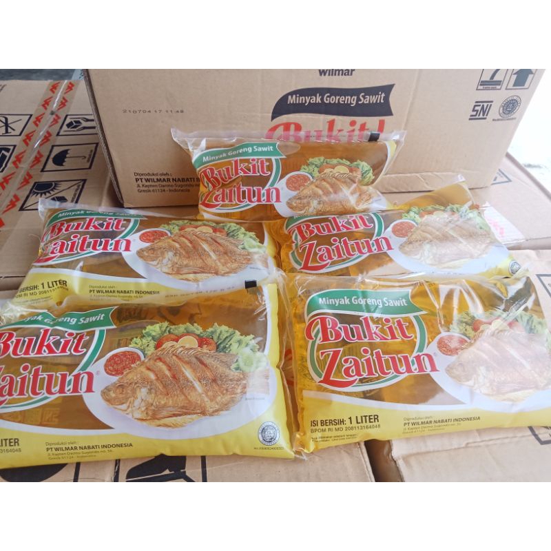 

BUKIT ZAITUN MINYAK GORENG SAWIT. KEMASAN REFIL BANTAL ISI 1L
