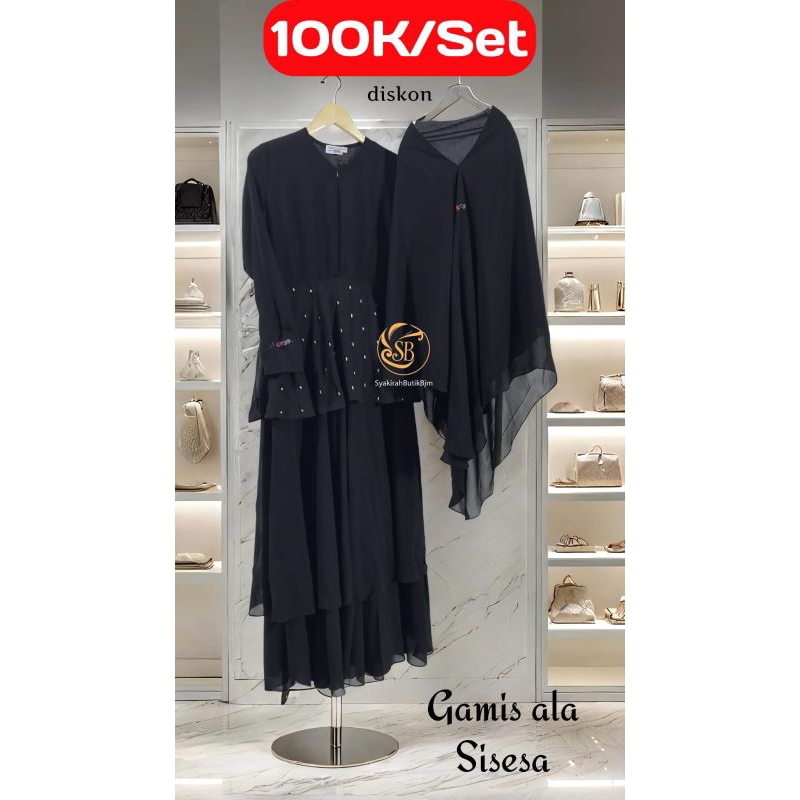 Gamis Syari ala Sisesa Super mewah abaya by sjsesa