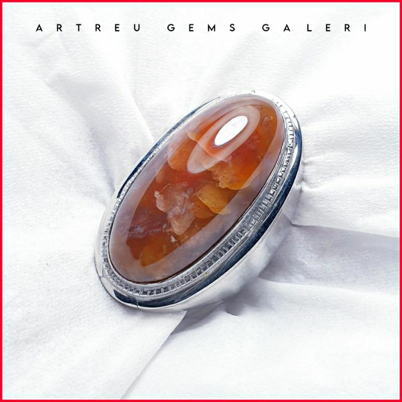 Batu Pandan Unik | COD Bisa | Cincin Batu Akik Ring