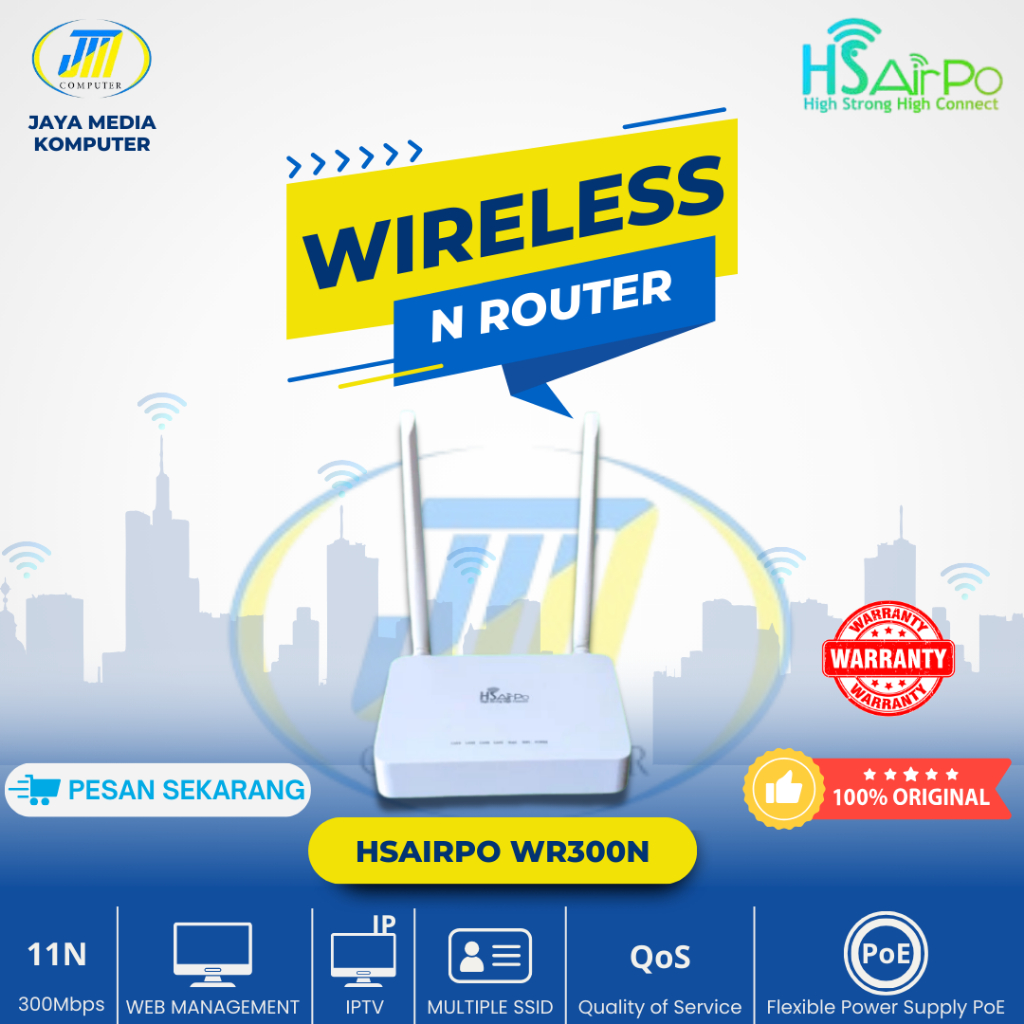 HsAirpo WR300N 300Mbps WIRELESS N ROUTER