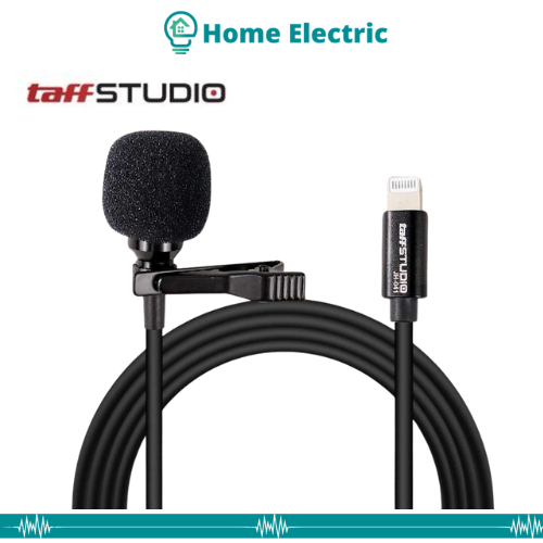 Taffstudio JH041 Microphone Clip-on Lightning Plug Lavalier iPhone Mikrofon Klip on - JH-041