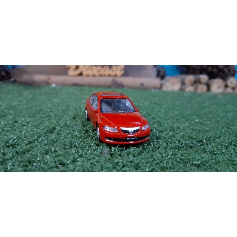 Diecast Miniatur Mazda 6 2008 merah skala 1:64