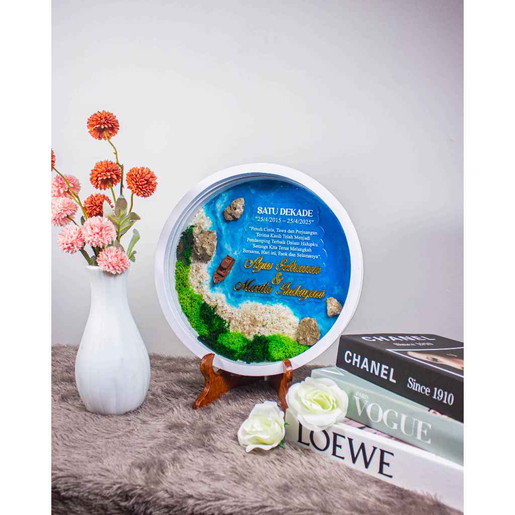 Mahar pernikahan Background Resin Diameter 30 cm