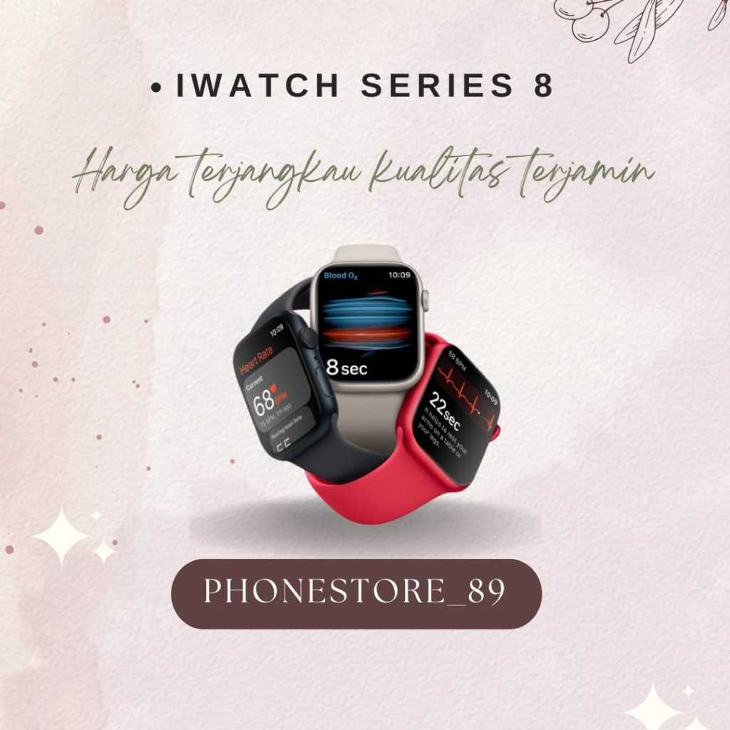 Apple Watch/iwatch Series 8,S8 41MM/45MM Second Original 100% Fullset Bergaransi Ex internasional