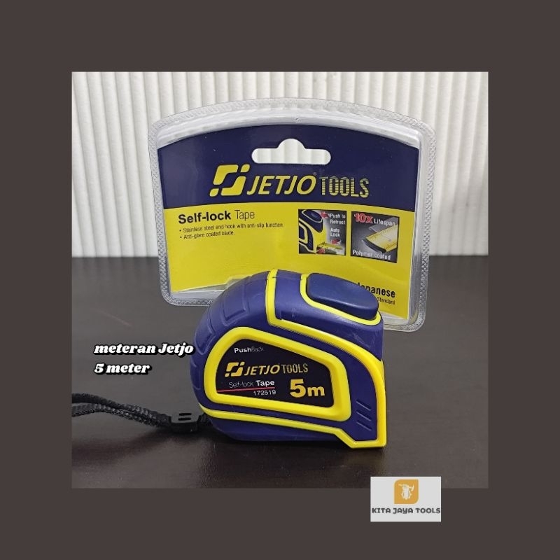 (172519) Meteran 5m / Self Lock 5m x 19mm JETJO TOOLS / LAKONI PRO