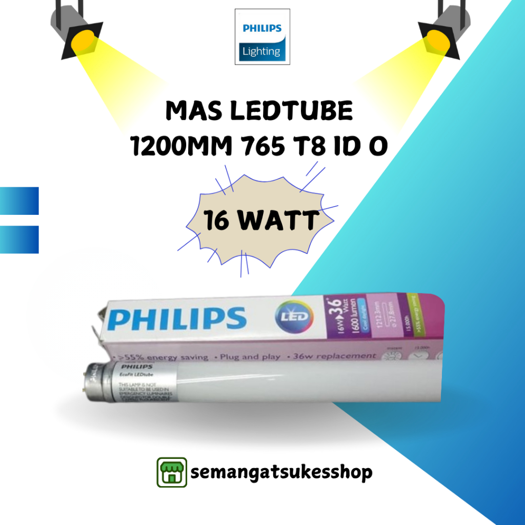 Lampu Philips LED T8 Tube 1200MM Ecofit 16WATT