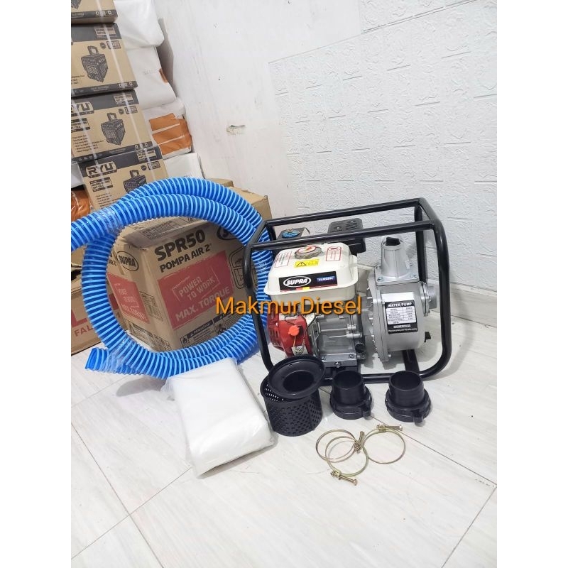Pompa Air Sawah Irigasi / Alkon 3inch SUPRA + Selang Buang + Selang Hisap