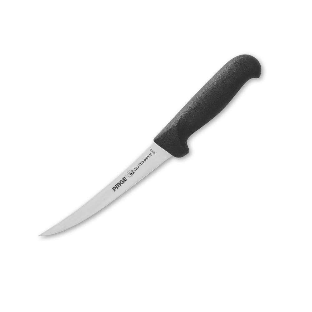 Pisau fillet professional PIRGE BUTCHER`S Boning Knife - Hard 15 cm Black Stainless Steel